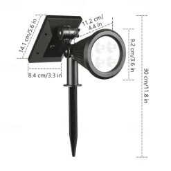 Solar Flood Lights Garden Spotlight Outdoor Waterproof 7LED Ground Plug Lawn Lamp LED Flood Light Courtyard Landscape Garden Decorative Lighting Garden Light