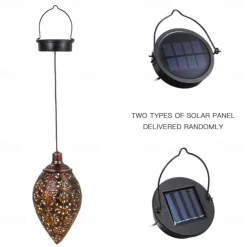 Solar Flood Lights Outdoor Hollow Wrought Iron Courtyard Garden Balcony Decorative Landscape Light Wall Hanging Light Waterproof
