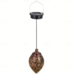 Solar Flood Lights Outdoor Hollow Wrought Iron Courtyard Garden Balcony Decorative Landscape Light Wall Hanging Light Waterproof