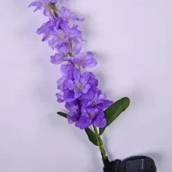 Solar Flowers Lights Outdoor Waterproof Violet Lights Flower Stake Waterproof Solar Flower Lights for Garden Corridor Yard Lawn Patio Pathway Balcony Pool Wedding Decorative