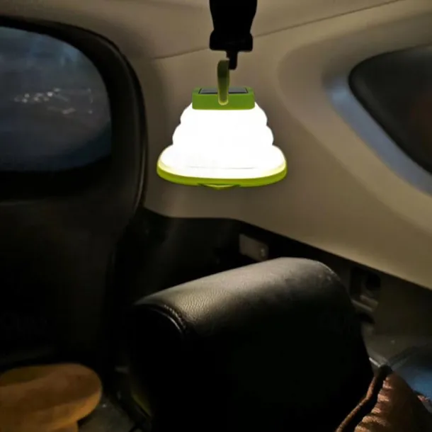 Solar Folding LED Light Portable Camping Light Soft Rubber Telescopic Lamp 3 Modes Waterproof Rechargeable Camping Tent Lantern