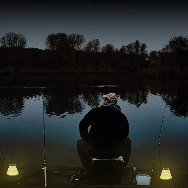 Solar Folding LED Light Portable Camping Light Soft Rubber Telescopic Lamp 3 Modes Waterproof Rechargeable Camping Tent Lantern