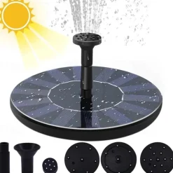 Solar Fountain Pool Light 2pcs 1pcs Solar Water Fountain Pool Pond Waterfall Fountain Garden Decoration Outdoor Bird Bath Solar Powered Fountain Floating Water