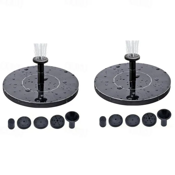 Solar Fountain Pool Light 2pcs 1pcs Solar Water Fountain Pool Pond Waterfall Fountain Garden Decoration Outdoor Bird Bath Solar Powered Fountain Floating Water