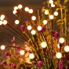 Solar Garden Light Waterproof Firefly Lights Outdoor Starburst Swaying Lights 2 Modes 6/8/10 Heads for Yard Patio Pathway Decoration