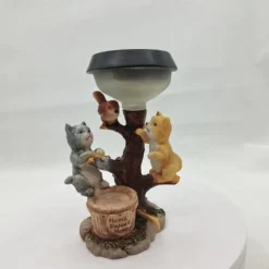 Solar Garden Ribbit Decor Ornaments Outdoor Solar Light Lawn Decorations Cute Animal Stake Patio Yard Statue Waterproof Gifts for Cat Lovers