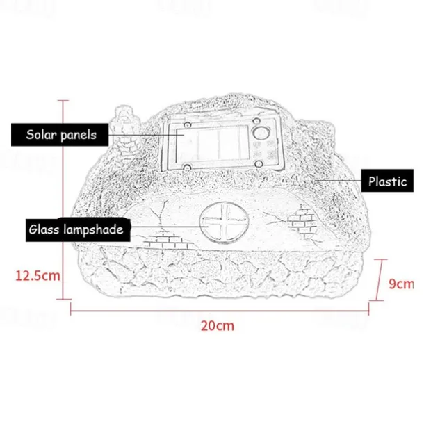 Solar Garden Statue Lights Fairy Garden Shed Resin Decorative Lights for Yards, Lawns, Yard Art Decorations, Housewarming Gifts