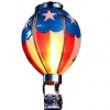 Solar Hot Air Balloon Lantern Christmas Outdoor Decoration Colorful Landscape for Holidays Party Weather-proof