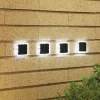 Solar LED Buried Light Outdoor Waterproof Wall Lights 8 LED Garden Pathway Garden Park Lawn Yard Patio Walkway Decoration