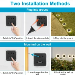 Solar LED Buried Light Outdoor Waterproof Wall Lights 8 LED Garden Pathway Garden Park Lawn Yard Patio Walkway Decoration