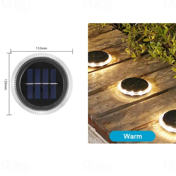 Solar LED Buried Light Outdoor Waterproof Wall Lights 8 LED Garden Pathway Garden Park Lawn Yard Patio Walkway Decoration