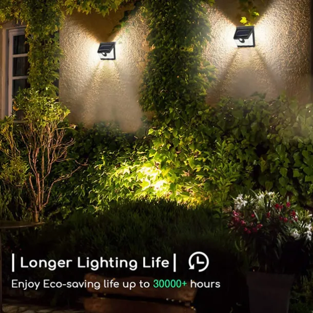 Solar Outdoor Wall Light 40LED IP65 Waterproof Sports Outdoor Wall Light Courtyard Garage Lighting Outdoor Garden 1PC