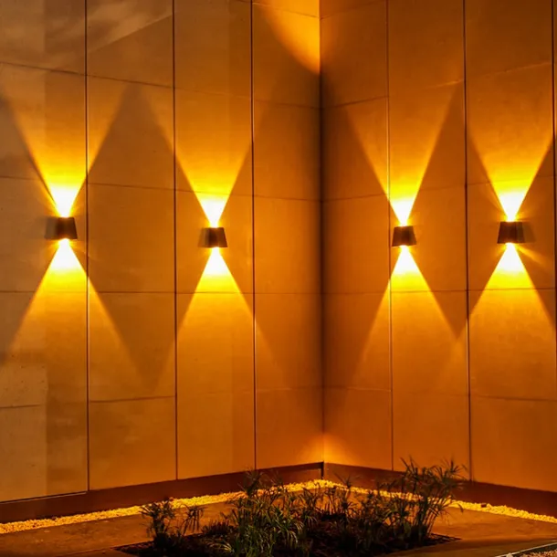 Solar Outdoor Wall Light Waterproof High Brightness Garden Decor Lights Backyard Courtyard Home Decor Solar LED Wall Lamps