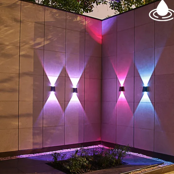 Solar Outdoor Wall Light Waterproof High Brightness Garden Decor Lights Backyard Courtyard Home Decor Solar LED Wall Lamps