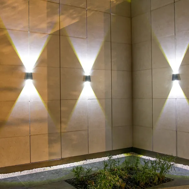 Solar Outdoor Wall Light Waterproof High Brightness Garden Decor Lights Backyard Courtyard Home Decor Solar LED Wall Lamps