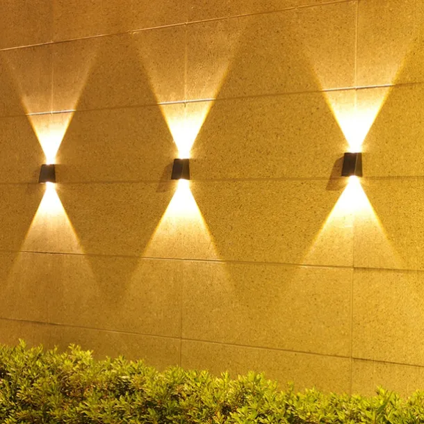 Solar Outdoor Wall Light Waterproof High Brightness Garden Decor Lights Backyard Courtyard Home Decor Solar LED Wall Lamps