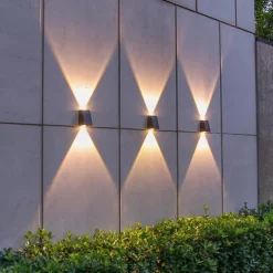 Solar Outdoor Wall Light Waterproof High Brightness Garden Decor Lights Backyard Courtyard Home Decor Solar LED Wall Lamps