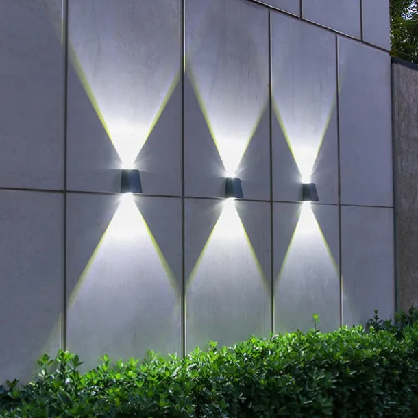 Solar Outdoor Wall Light Waterproof High Brightness Garden Decor Lights Backyard Courtyard Home Decor Solar LED Wall Lamps