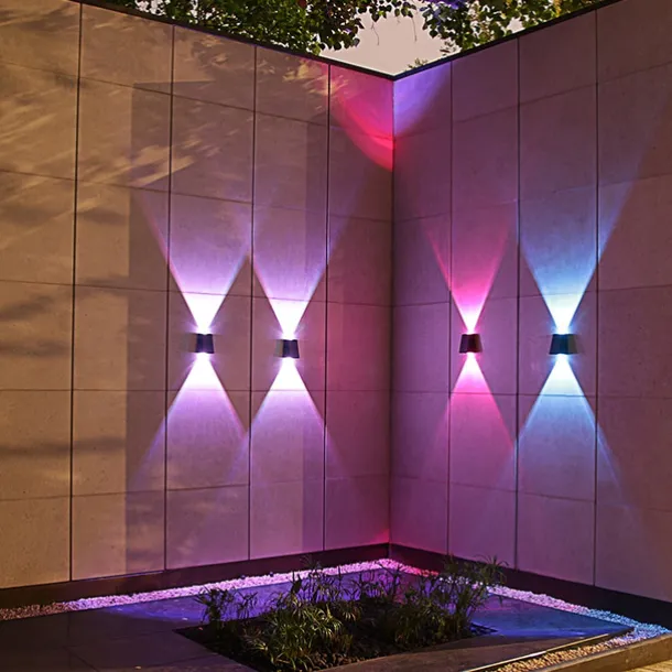 Solar Outdoor Wall Light Waterproof High Brightness Garden Decor Lights Backyard Courtyard Home Decor Solar LED Wall Lamps