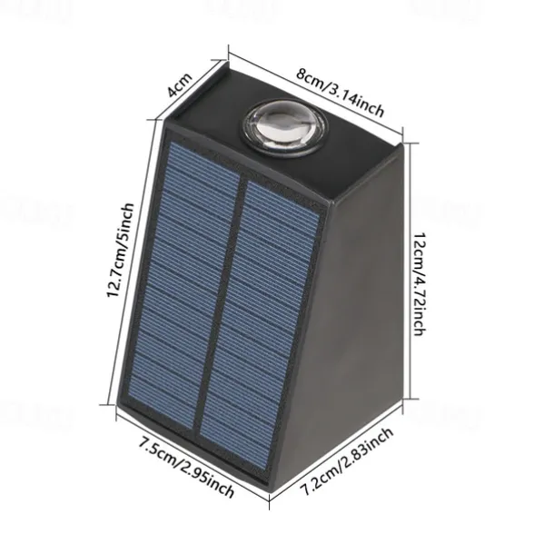 Solar Outdoor Wall Light Waterproof High Brightness Garden Decor Lights Backyard Courtyard Home Decor Solar LED Wall Lamps