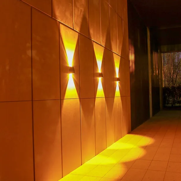 Solar Outdoor Wall Light Waterproof High Brightness Garden Decor Lights Backyard Courtyard Home Decor Solar LED Wall Lamps