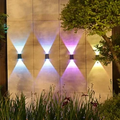 Solar Outdoor Wall Light Waterproof High Brightness Garden Decor Lights Backyard Courtyard Home Decor Solar LED Wall Lamps