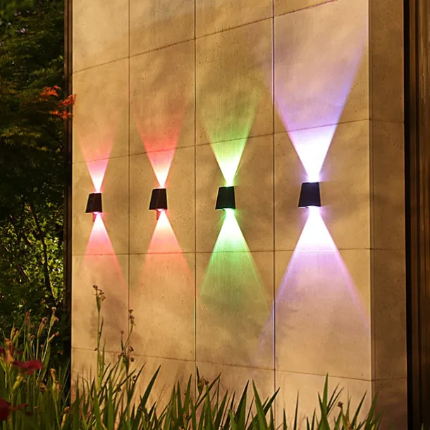 Solar Outdoor Wall Light Waterproof High Brightness Garden Decor Lights Backyard Courtyard Home Decor Solar LED Wall Lamps