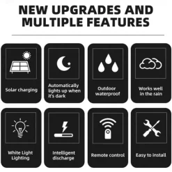 Solar Pendant Lights Outdoor Indoor String Lights Dimmable IP65 Waterproof Dual Head Solar Shed Light with 3M Cord and Remote Controller