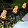 Solar Powered Garden Lights Owl Parrot Lawn Light Solar Lights Waterproof Solar Led Light Outdoor Decoration Solar Lamp Led Lights