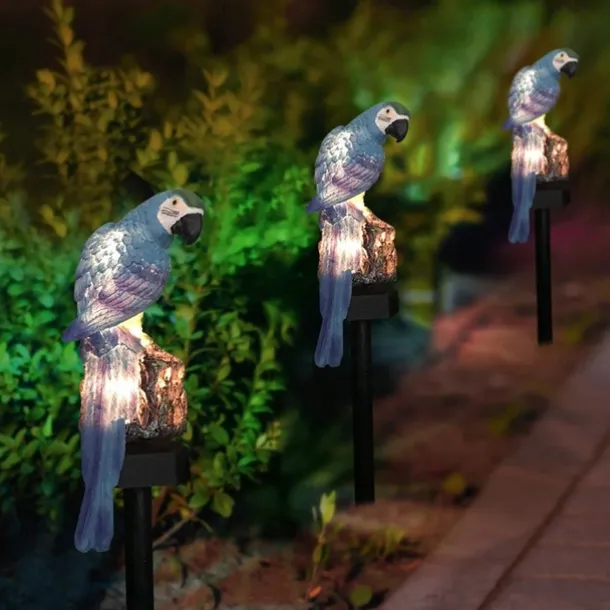 Solar Powered Garden Lights Owl Parrot Lawn Light Solar Lights Waterproof Solar Led Light Outdoor Decoration Solar Lamp Led Lights