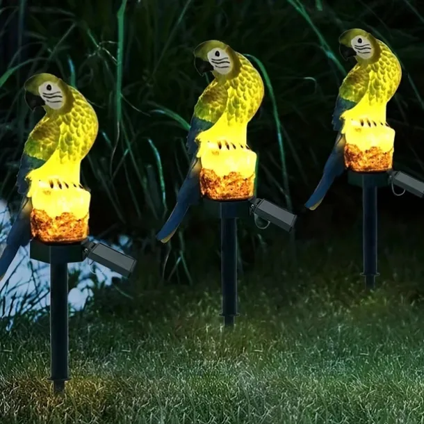 Solar Powered Garden Lights Owl Parrot Lawn Light Solar Lights Waterproof Solar Led Light Outdoor Decoration Solar Lamp Led Lights