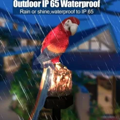 Solar Powered Garden Lights Owl Parrot Lawn Light Solar Lights Waterproof Solar Led Light Outdoor Decoration Solar Lamp Led Lights