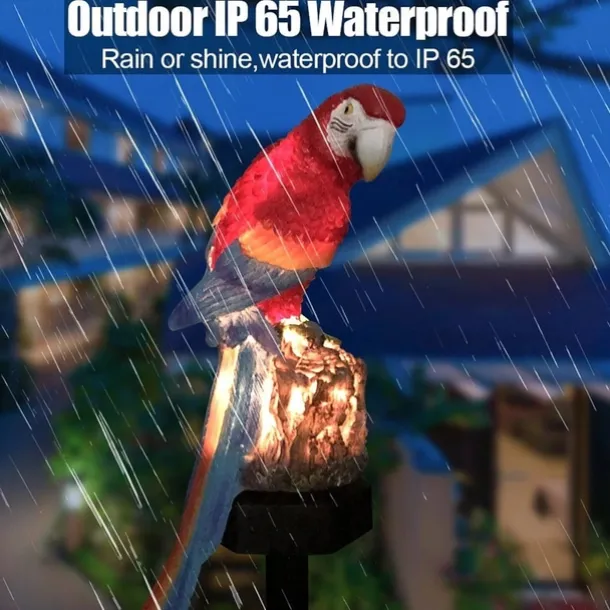 Solar Powered Garden Lights Owl Parrot Lawn Light Solar Lights Waterproof Solar Led Light Outdoor Decoration Solar Lamp Led Lights