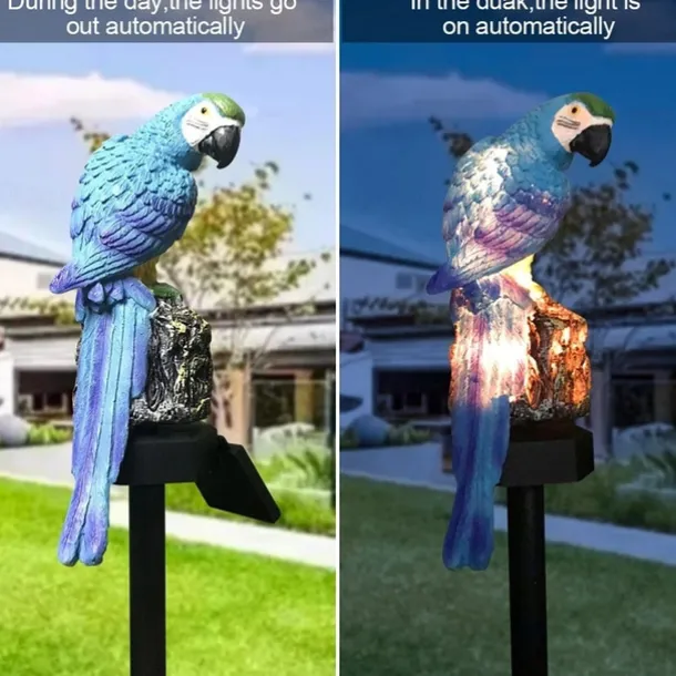 Solar Powered Garden Lights Owl Parrot Lawn Light Solar Lights Waterproof Solar Led Light Outdoor Decoration Solar Lamp Led Lights