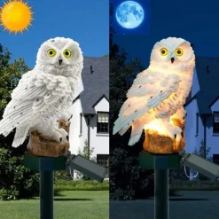 Solar Powered Garden Lights Owl Parrot Lawn Light Solar Lights Waterproof Solar Led Light Outdoor Decoration Solar Lamp Led Lights
