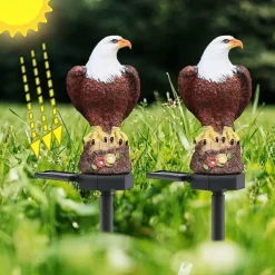 Solar Powered Garden Lights Owl Parrot Lawn Light Solar Lights Waterproof Solar Led Light Outdoor Decoration Solar Lamp Led Lights
