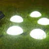 Solar Powered Outdoor Ground Light Five Hemisphere Solar Garden Light Outdoor String Lamp for Lawn Yard Pathways Pool Patio