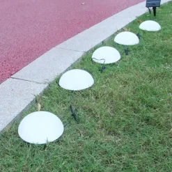 Solar Powered Outdoor Ground Light Five Hemisphere Solar Garden Light Outdoor String Lamp for Lawn Yard Pathways Pool Patio