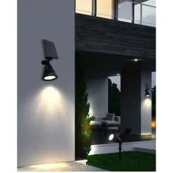 Solar Spot Lights Outdoor 2-in-1 Solar Landscape Spotlights Security Lights IP65 Waterproof Wall Lights for Walkway Yard Garden Driveway Pathway Garden 4/7 LED Beads