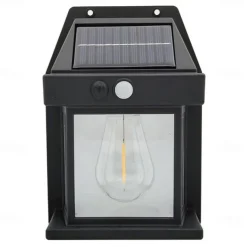 Solar Wall Lanterns Outdoor With 3 Modes Wireless Dusk To Dawn Motion Sensor LED Sconce Lights IP65 Waterproof Exterior Front Porch Security Lamps Wall Mount Patio Fence Decorative