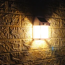 Solar Wall Lanterns Outdoor With 3 Modes Wireless Dusk To Dawn Motion Sensor LED Sconce Lights IP65 Waterproof Exterior Front Porch Security Lamps Wall Mount Patio Fence Decorative