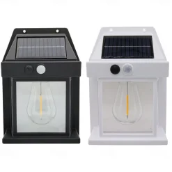 Solar Wall Lanterns Outdoor With 3 Modes Wireless Dusk To Dawn Motion Sensor LED Sconce Lights IP65 Waterproof Exterior Front Porch Security Lamps Wall Mount Patio Fence Decorative