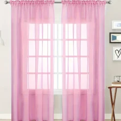 Solid Color Trilon Curtains, Gauze Curtains, Semi-Blackout Balcony Thin Curtains