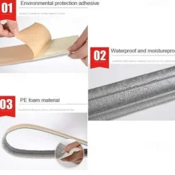 Solid Color Wallpaper Border Waistline Baseboard Peel and Stick Self Adhesive PVC/Vinyl Modern Waterproof Wall Decal for Room 230*10cm