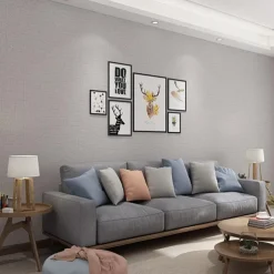 Solid Color Wallpaper Waterproof Plain Cloth Self Adhesive Wall Covering for Bedroom Living Room Wall Sticker 53x1000cm / 20.87''x393.7''