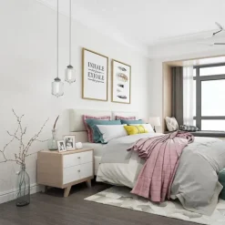 Solid Color Wallpaper Waterproof Plain Cloth Self Adhesive Wall Covering for Bedroom Living Room Wall Sticker 53x1000cm / 20.87''x393.7''