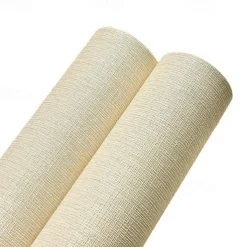 Solid Color Wallpaper Waterproof Plain Cloth Self Adhesive Wall Covering for Bedroom Living Room Wall Sticker 53x1000cm / 20.87''x393.7''