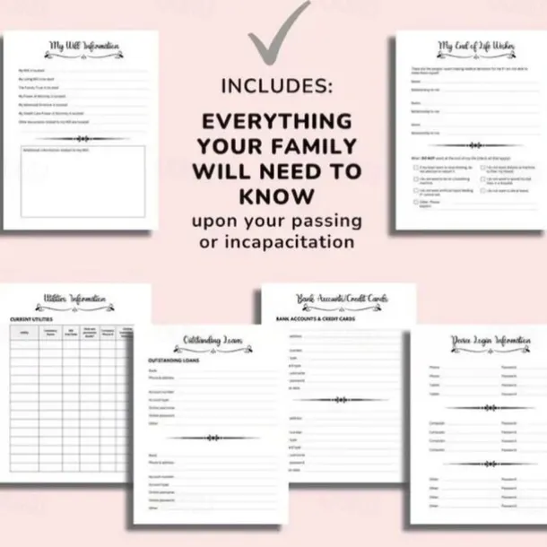 Sorry, it's Your Problem Now , Because I'm Dead Thorough and Thoughtful End of Life Planner Organize Your Affairs Easily with Personal, Financial, and Care Wishes