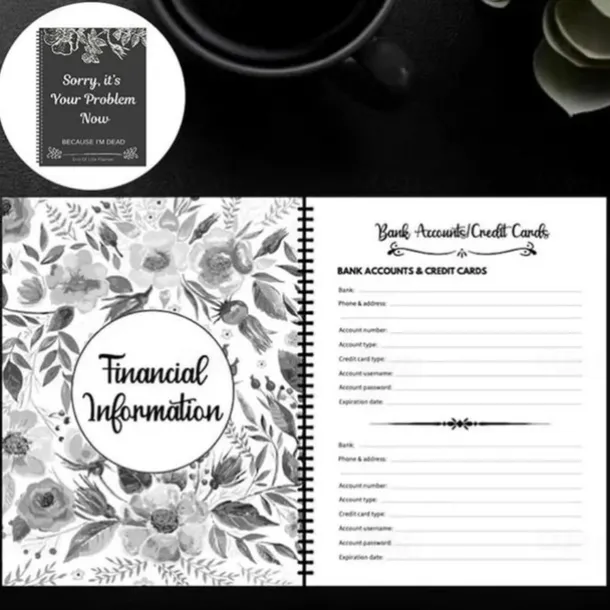 Sorry, it's Your Problem Now , Because I'm Dead Thorough and Thoughtful End of Life Planner Organize Your Affairs Easily with Personal, Financial, and Care Wishes