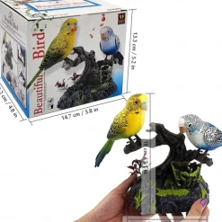 Sound Activated Chirping Bird,Interactive Toy, Eelctric Birds Talking Parrots Electronic Pets Office Home Decoration Pen Holders Kids Toys